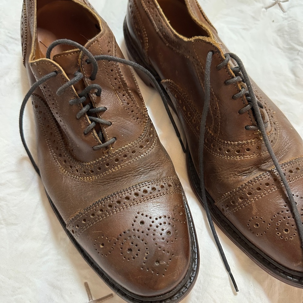 Classic Brown Leather Men's Dress Shoes